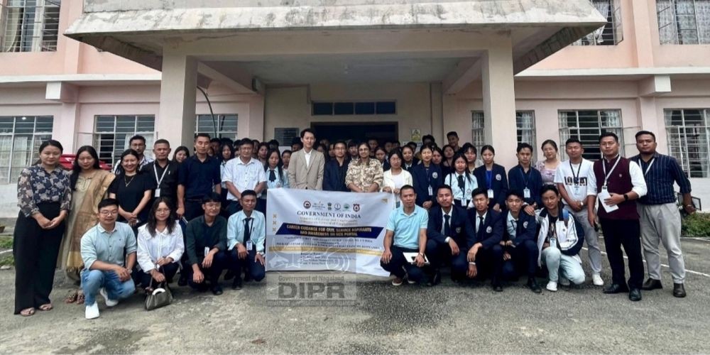 A career guidance for civil service aspirants was held at the conference hall of Government College, Phek on August 22. (DIPR Photo)